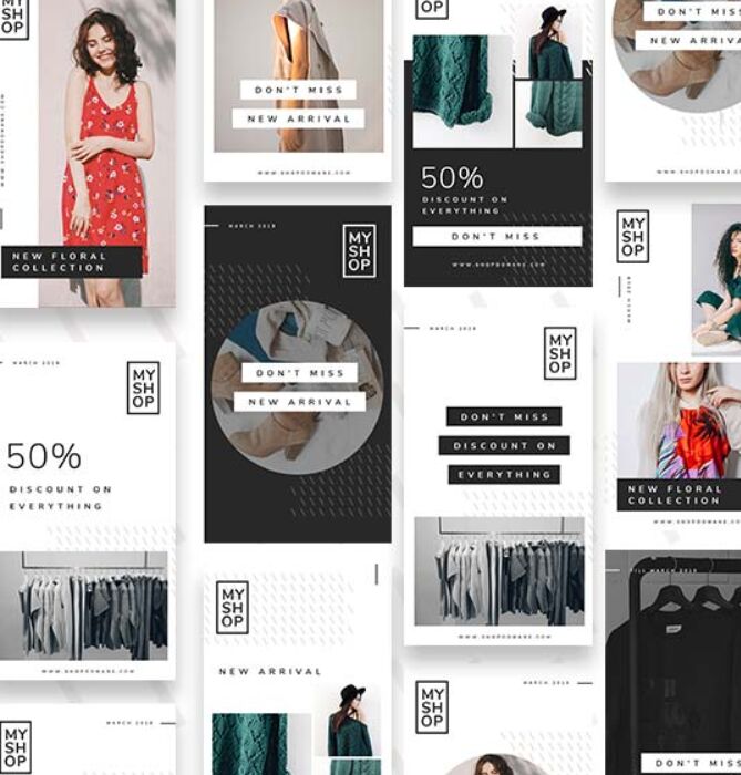 12 Shop Instagram Stories Template