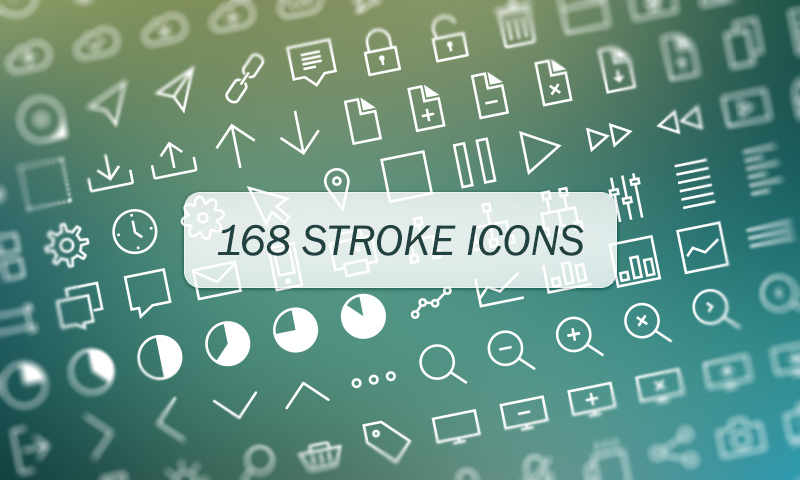 168 Vector Stroke Icons