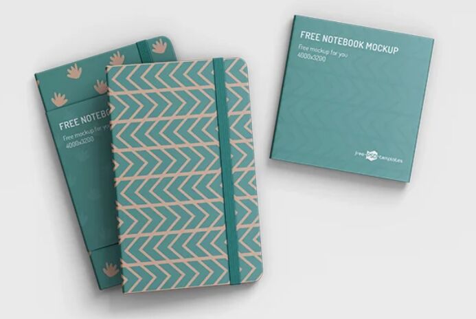 3 Free Realistic Notebook Mockups
