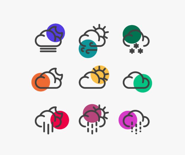 35 Weather Vector Icons