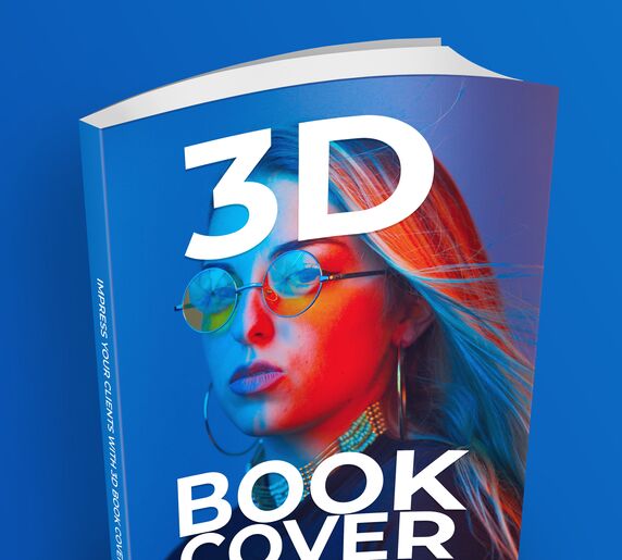 3d Book Cover Mockup Free PSD Download