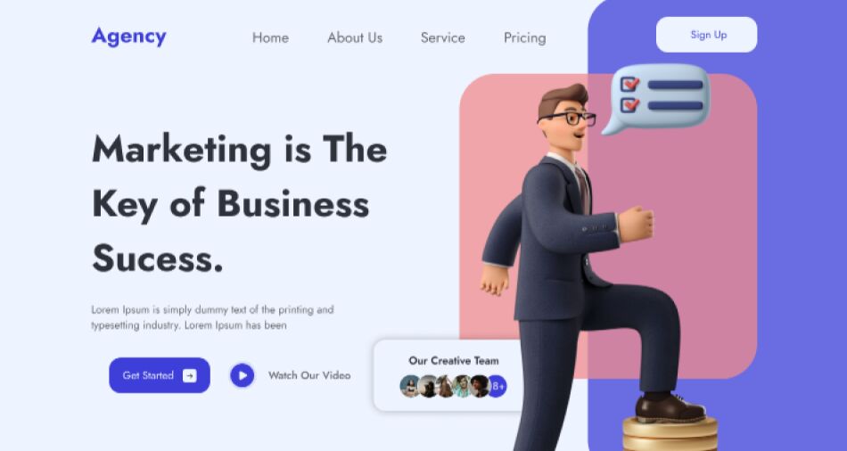 Agency Free Landing Page