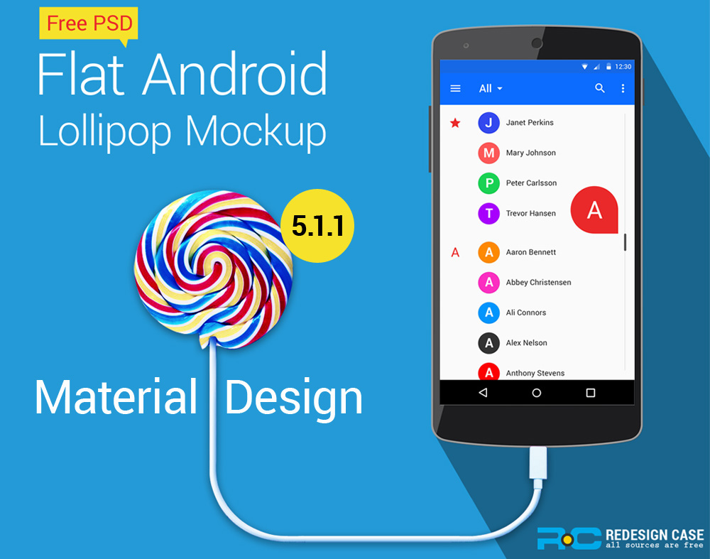 Android Lollipop GUI Kit