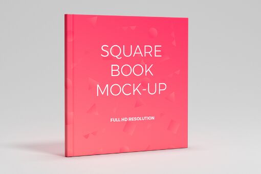 Backgrounds and Free Square Book Mockup