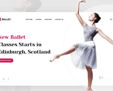 Ballet Dance Web Page Template