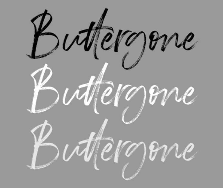 Buttergone Brush Font