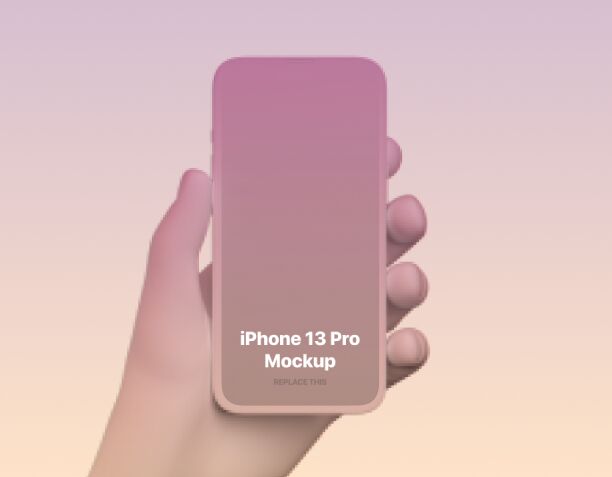 Colorful & Clay iPhone 13 Pro Mockup