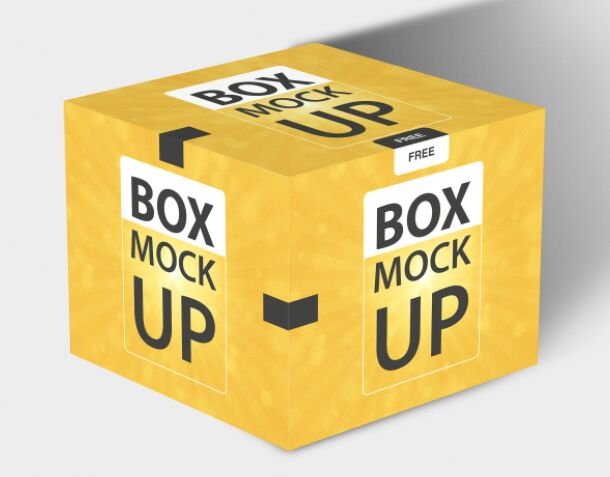 Download Free Box Packaging Mockup (PSD)