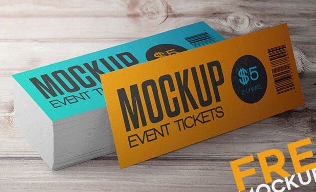 Event Tickets – 12 Free PSD Mockups