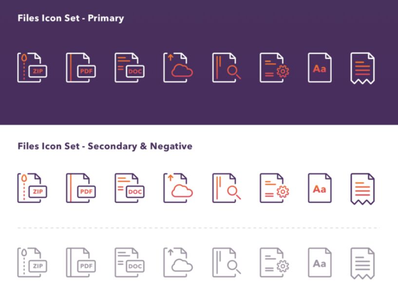 Files Icon Set For Sketch App
