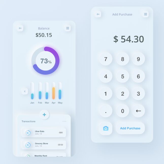 Finance App & Calculator Design
