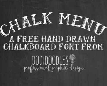 Free Chalkboard Font from dodidoodles