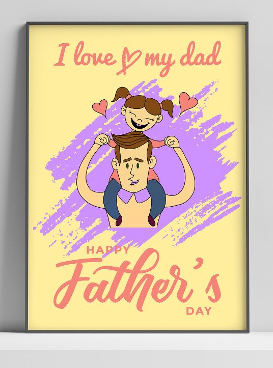 Free Fathers Day Poster Template