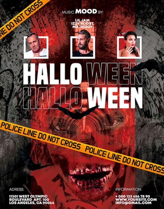 FREE HALLOWEEN FLYER TEMPLATE IN PSD