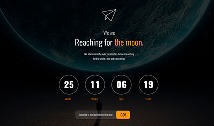 Free HTML Coming Soon Countdown Page