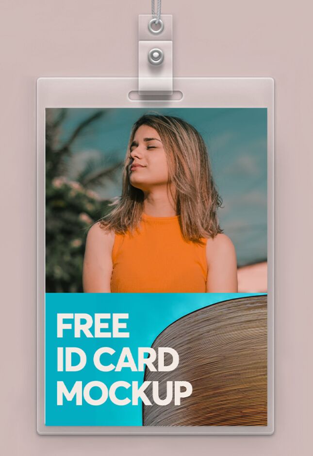 Free ID Card Mockup