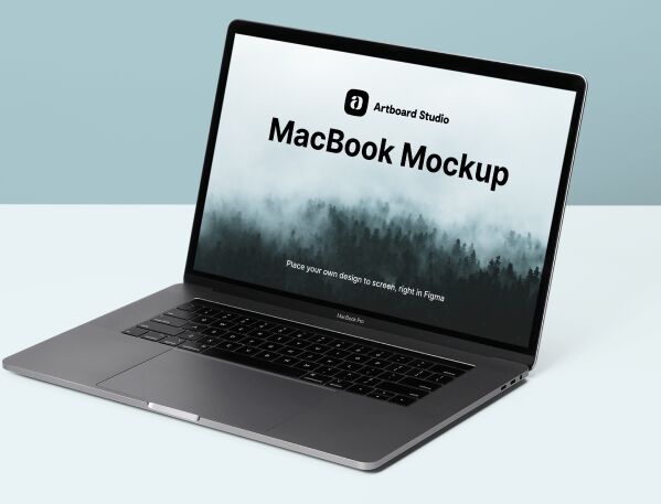 Free MacBook Mockup Scene Figma