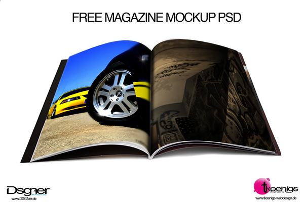 Free Magazine Mockup 
