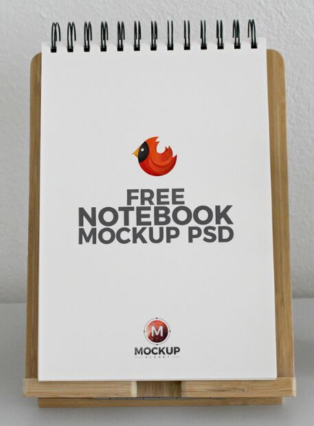 Free Notebook Mockup PSD