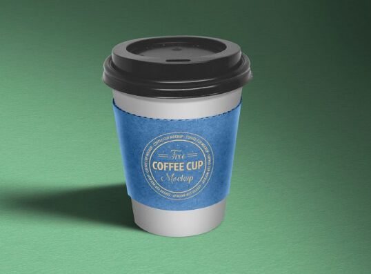 Free Paper Coffee Cup Mockup PSD