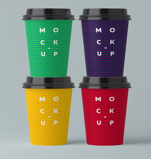 Free Paper Cups Mock-up