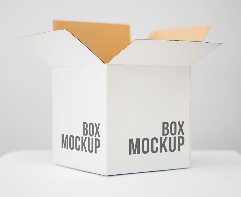 Free Paper Packing Box Mockup