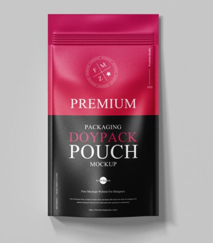 Free Premium Packaging Doypack Pouch Mockup