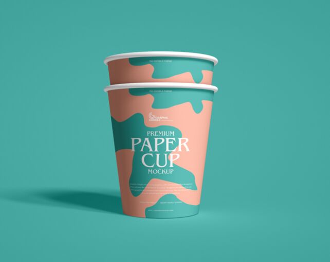 Free Premium Paper Cup Mockup
