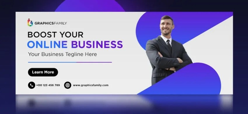 Free Professional Business Facebook Cover Template PSD