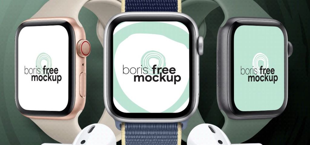 Free PSD Apple Watch Series 5 mockup