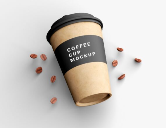 Free PSD Coffee Cup Mockup