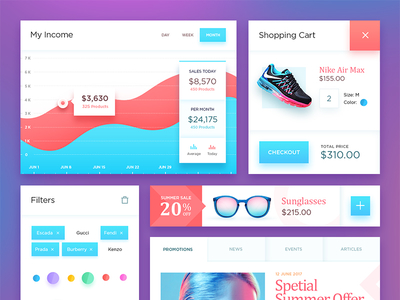 Free PSD Ecommerce UI Kit