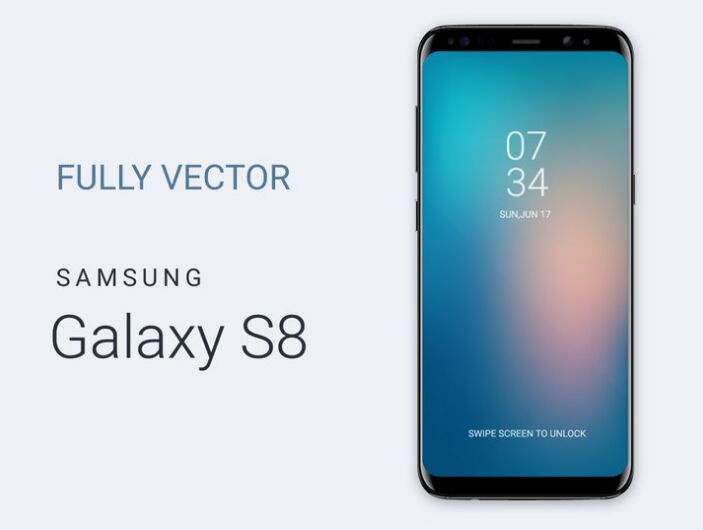 Free Samsung Galaxy S8 Vector