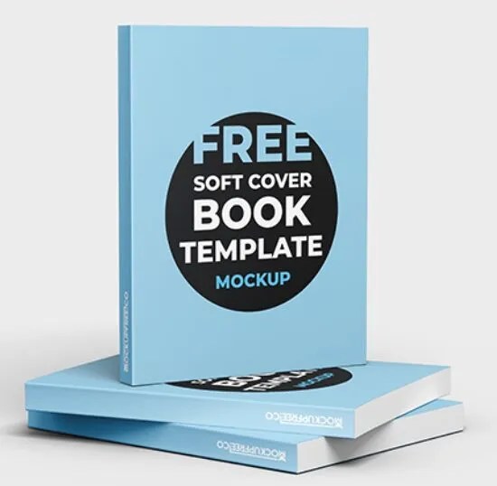 Free Soft Cover Book Mockup