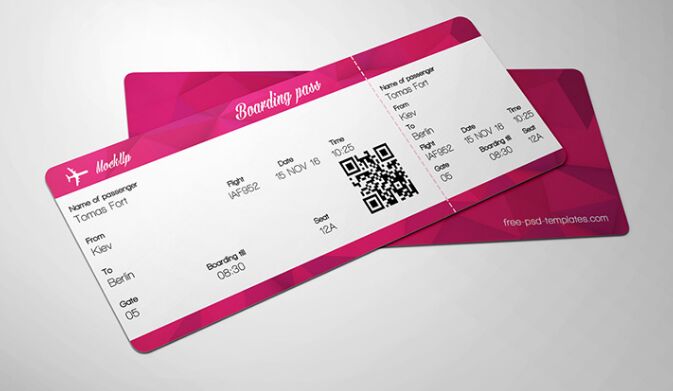 FREE TICKET MOCK-UP IN PSD