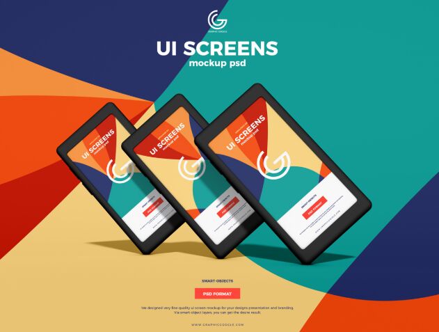 Free UI Screens Mockup PSD