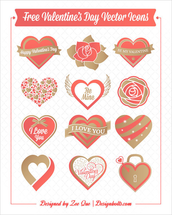 Free Valentines Day Vector Icons