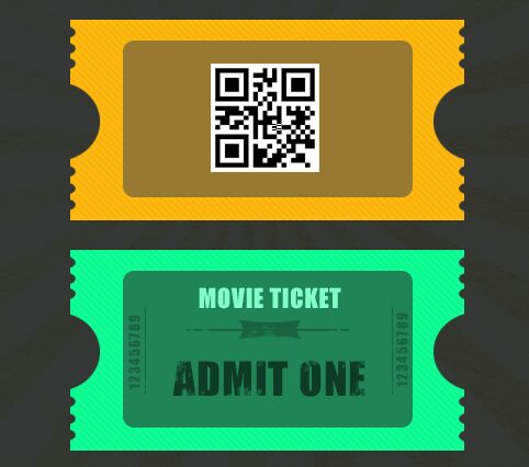 FRESH MOVIE TICKET DESIGN