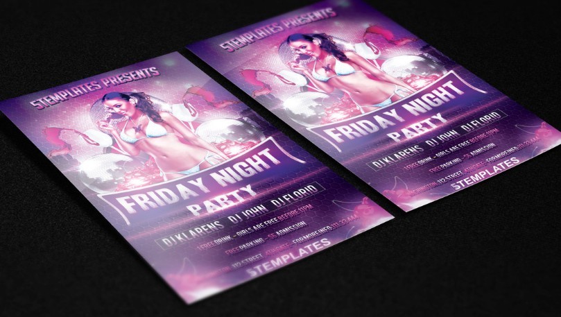 Friday Night Flyer FREE PSD Template