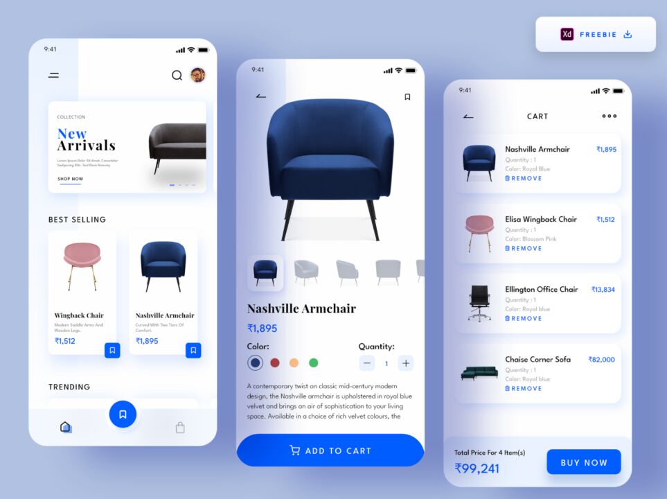 Furniture E-commerce App design