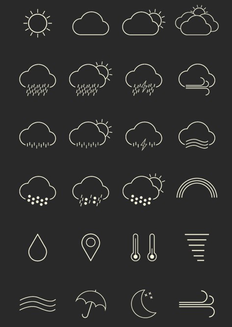 Havadar Weather Icons