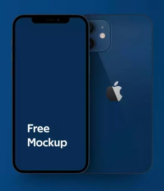 iPhone 12 Free Mockup PSD