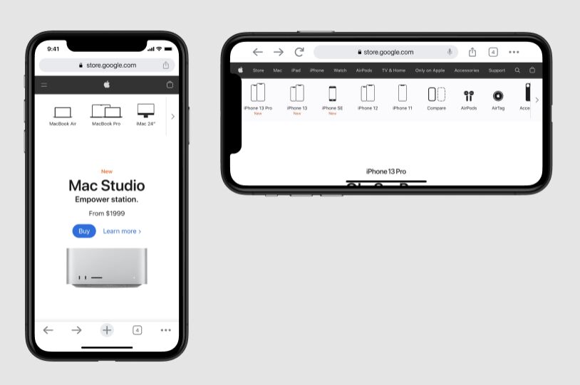 iPhone Browsers Safari & Chrome (iOS 15)