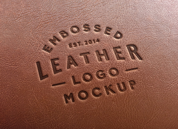 Leather Stamping Logo MockUp 2