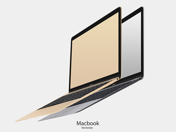 MacBook Vectorize (PSD)