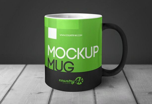 MockUp Mug in Table Free PSD-min