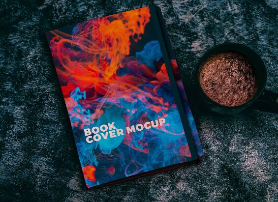 Modern Book Cover Template Mockup PSD