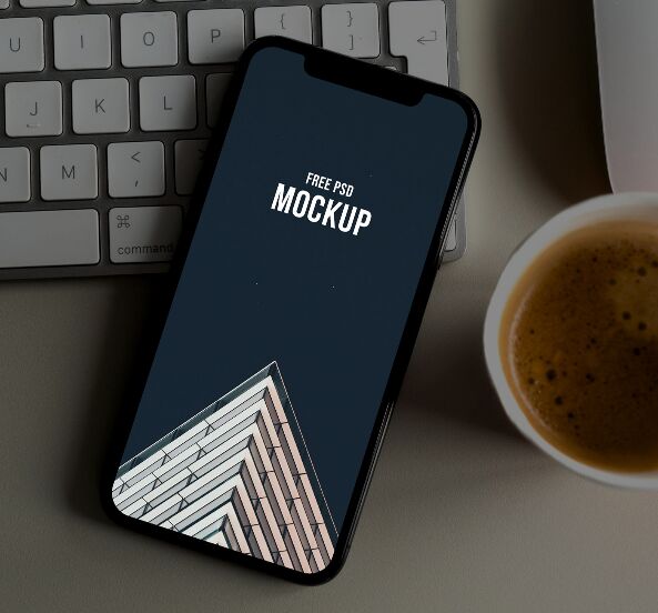 Modern iPhone Mockup For Free Download