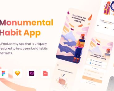 Monumental Habit App UI Pack
