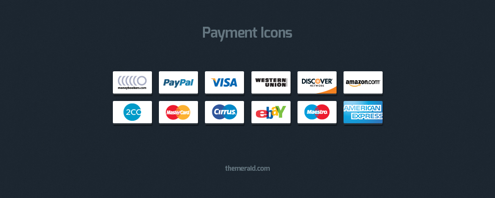 Online Payment Icons — Vector & Psd